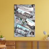 Grüße von mit Landschaftlicher Aussicht Leinwanddruck (Insitu (Wohnzimmer))