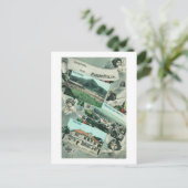 Grüße von mit Landschaftlicher Aussicht Postkarte (Stehend Vorderseite)