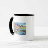 Grüße von mit Landschaftlicher Aussicht Tasse (Vorderseite Links)