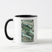 Grüße von mit Landschaftlicher Aussicht Tasse (Links)