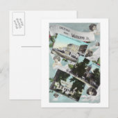 Grüße von mit Landschaftlicher AussichtWoodland, C Postkarte (Vorne/Hinten)