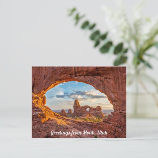 Grüße von Moab, Utah Postcard Postkarte (Stehend Vorderseite)