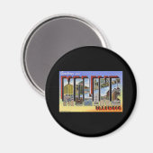 Grüße von Moline Illinois Magnet (Vorderseite/Rückseite)