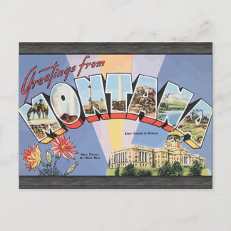 Grüße von Montana Staat Hauptstadt in Helena, VI Postkarte