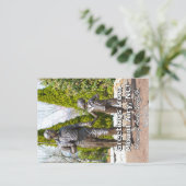 Grüße von Mount Airy, NC! Postkarte (Stehend Vorderseite)