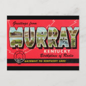 Grüße von Murray Kentucky Travel Postcard Postkarte (Vorderseite)