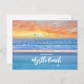 Grüße von Myrtle Beach, SC Landschaftlich Postcard Postkarte (Vorne/Hinten)