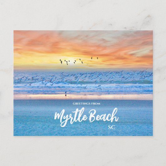Grüße von Myrtle Beach, SC Landschaftlich Postcard Postkarte (Vorderseite)
