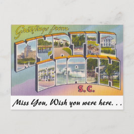 Grüße von Myrtle Beach, South Carolina Postkarte
