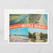 Grüße von Myrtle Beach, South Carolina Travel Postkarte (Vorne/Hinten)