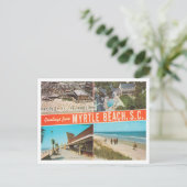 Grüße von Myrtle Beach, South Carolina Travel Postkarte (Stehend Vorderseite)