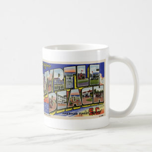 Grüße von Myrtle Beach Vintage Postkarten Tasse