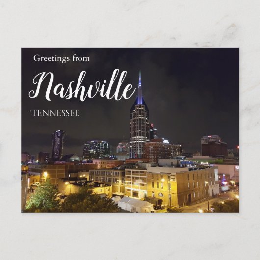 Grüße von Nashville Tennessee Postcard Postkarte (Vorderseite)