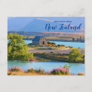 Grüße von Neuseeland Ansichtskarte Postkarte