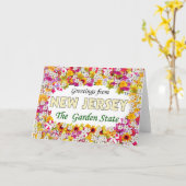 Grüße von New-Jersey Karte (Gelbe Blume)