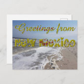 Grüße von New Mexico State Flag Hearts USA Postkarte (Vorne/Hinten)