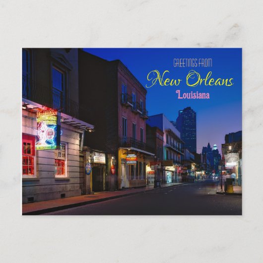 Grüße von New Orleans Louisiana Postcard Postkarte (Vorderseite)