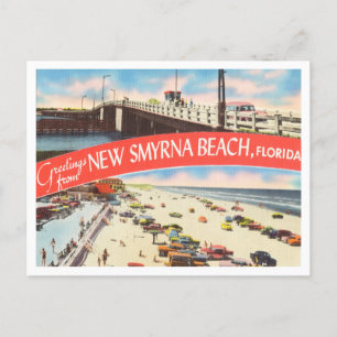 Grüße von New Smyrna Beach, Florida Reise Postkarte