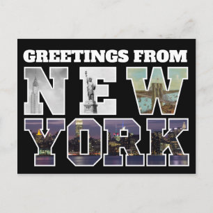 Grüße von New York Template Travel Postkarte