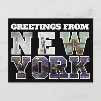 Grüße von New York Template Travel Postkarte