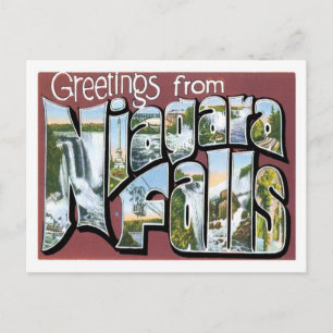 Grüße von Niagara Falls NY US Stadt Postkarte
