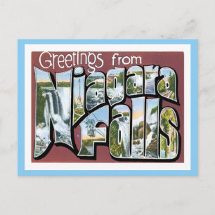 Grüße von Niagara Falls NY US Stadt Postkarte