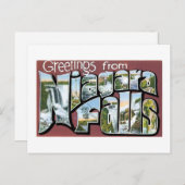 Grüße von Niagara Falls! Vintag Postkarte (Vorne/Hinten)