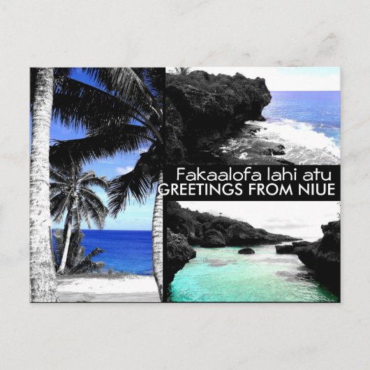 Grüße von Niue - Postkarte (Vorderseite)