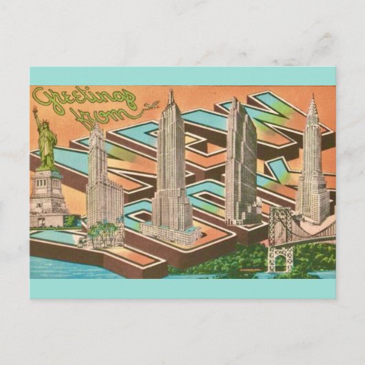 Grüße von NYC Postkarte (Vorderseite)