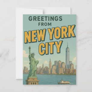 Grüße von NYC Postkarte