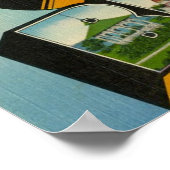 Grüße von Oak Bluffs Massachusetts Poster (Ecke)