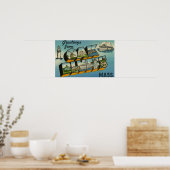 Grüße von Oak Bluffs Massachusetts Poster (Küche)