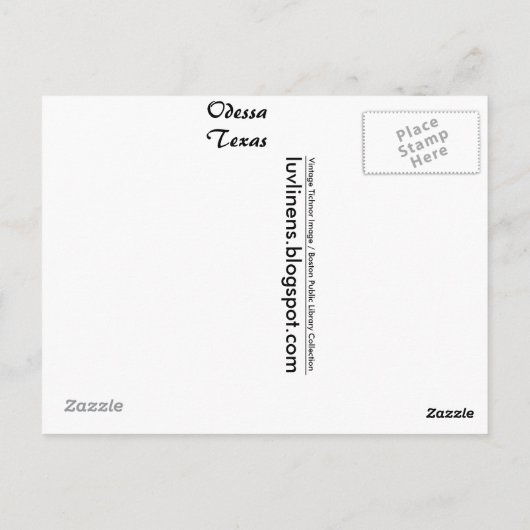 Grüße von Odessa Postkarte (Rückseite)