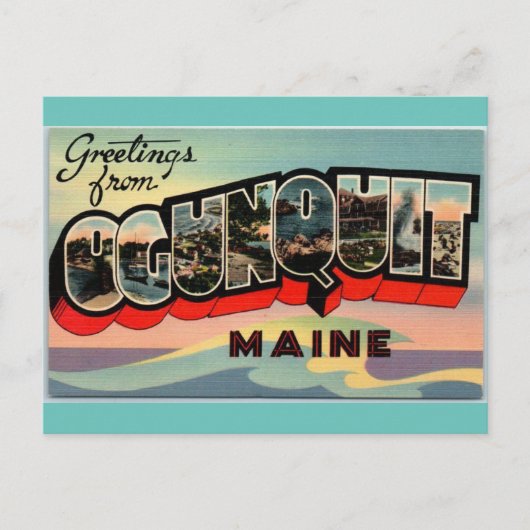 Grüße von Ogunquit Main Reise Postkarte (Vorderseite)
