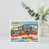 Grüße von Ogunquit, Maine Vintage Travel Postkarte (Stehend Vorderseite)