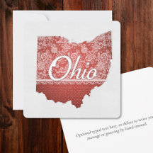 Grüße von Ohio stitched Schaut Weihnachten