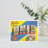 Grüße von Ohio Vintage Travel Postkarte (Stehend Vorderseite)