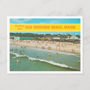Grüße von Old Orchard Beach, Maine Reise Postkarte