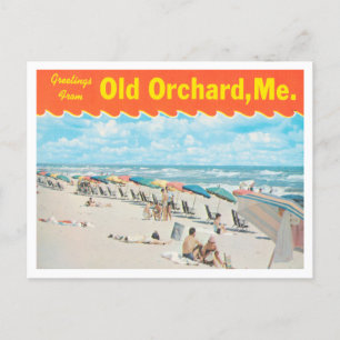 Grüße von Old Orchard Beach, Maine Reise Postkarte
