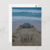 Grüße von oman postkarte (Vorne/Hinten)