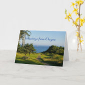 Grüße von Oregon Karte (Gelbe Blume)