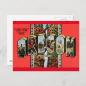 Grüße von Oregon Postcard Postkarte (Vorne/Hinten)