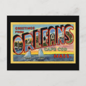 Grüße von Orleans Massachusetts Postkarte (Vorderseite)