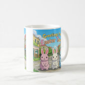 Grüße von Osterfeier Kaffeetasse (VorderseiteRechts)