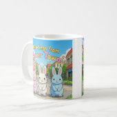 Grüße von Osterfeier Kaffeetasse (Vorderseite Links)