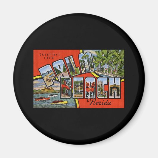 Grüße von Palm Beach Florida Magnet (Vorne)