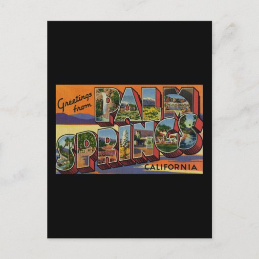 Grüße von Palm Springs California Postkarte (Vorderseite)
