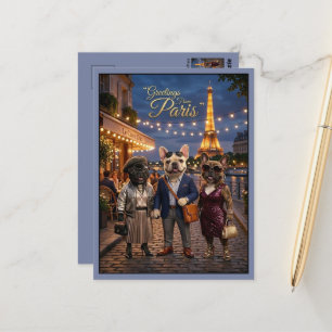 Grüße von Paris Travel Postkarte