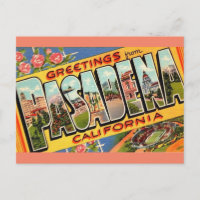 Grüße von Pasadena Ca. Travel Postcard