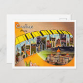 Grüße von Pennsylvania Vintage Travel Postkarte (Vorne/Hinten)